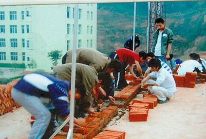 宜賓縣柳嘉職業(yè)技術(shù)學(xué)校砌墻實(shí)訓(xùn)課