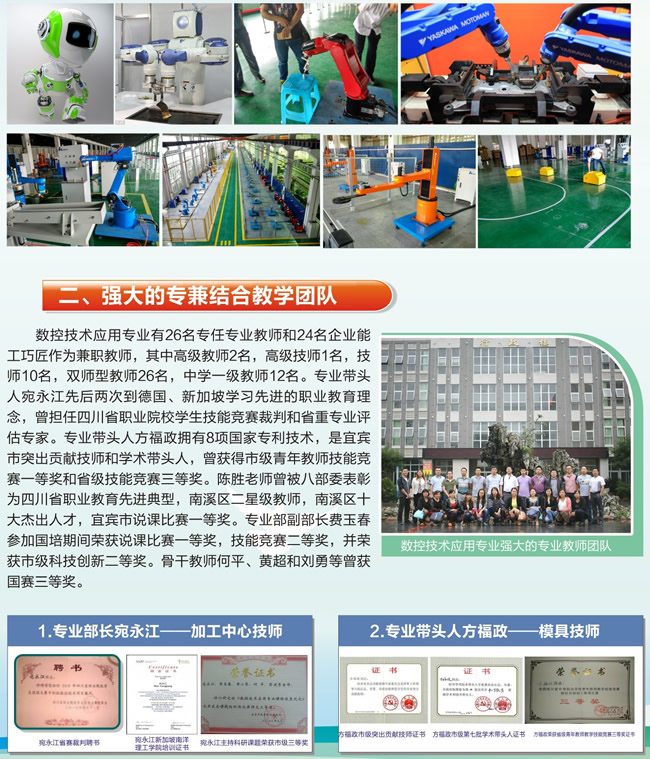 宜賓市南溪職業(yè)技術(shù)學(xué)校數(shù)控專業(yè)師資團(tuán)隊(duì)介紹