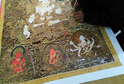 四川省馬爾康民族師范學(xué)校學(xué)生創(chuàng)作剪影2