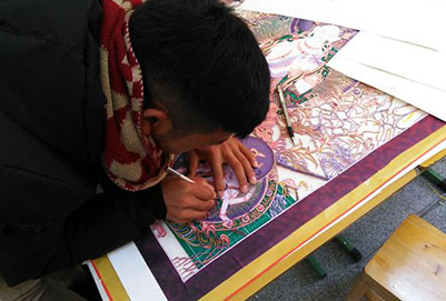 四川省馬爾康民族師范學(xué)校學(xué)生創(chuàng)作剪影7