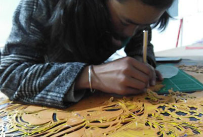 四川省馬爾康民族師范學(xué)校學(xué)生創(chuàng)作剪影14