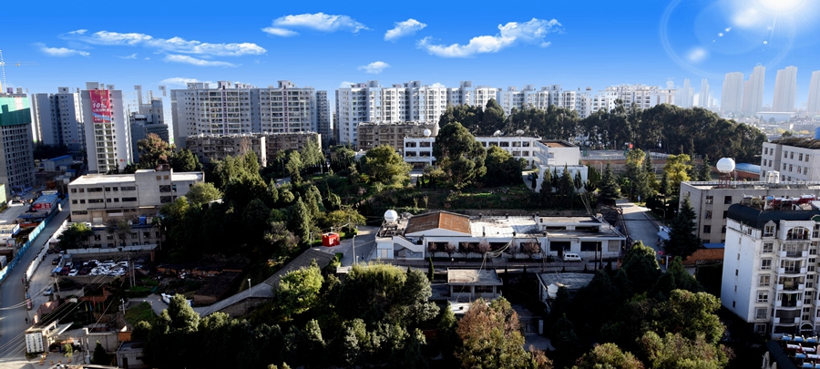 云南省輕工業(yè)學(xué)校校園俯拍