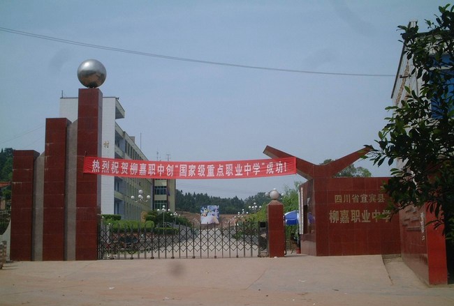 宜賓縣柳嘉職業(yè)技術學校(柳嘉職業(yè)中學)柳嘉職中校門