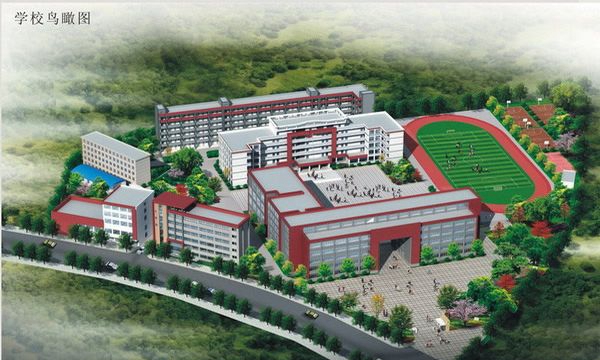 楚雄市職業(yè)高級(jí)中學(xué)鳥瞰