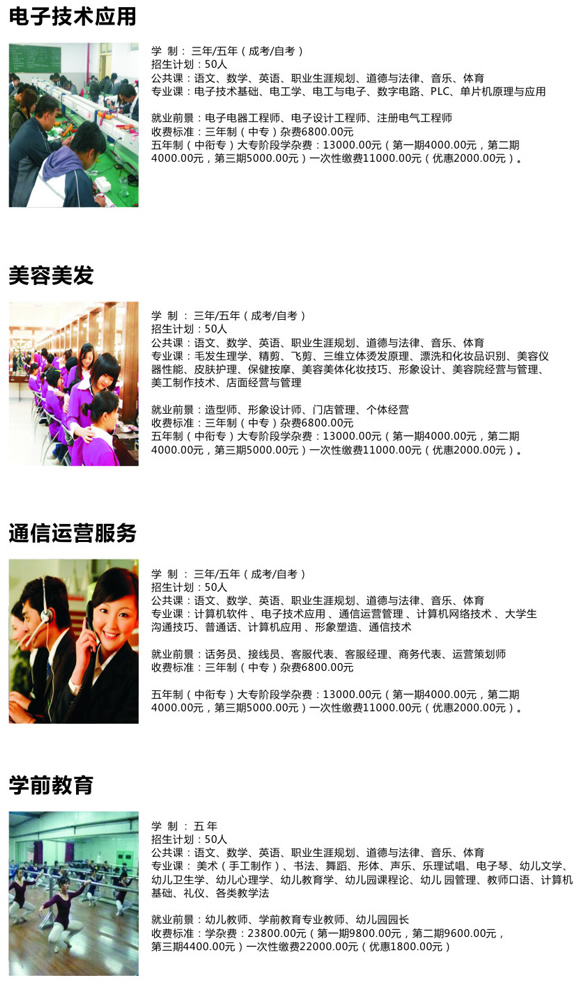 重慶萬州現(xiàn)代信息工程學(xué)校專業(yè)設(shè)置與招生計(jì)劃